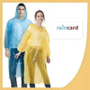 Unisex Disposable Rain Card for Emergency Use Waterproof Rain with Smallest Pocket Size (pack of 5)